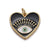 1 Piece Copper Zircon Gold Plated Devil's Eye Pendant