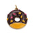 1 Piece Copper Zircon Gold Plated Donuts Pendant