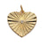 1 Piece Copper Zircon Gold Plated Geometric Heart Shape Pendant