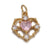 1 Piece Copper Zircon Gold Plated Geometric Pendant