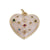 1 Piece Copper Zircon Gold Plated Heart Shape Pendant