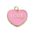 1 Piece Copper Zircon Gold Plated Letter Heart Shape Pendant