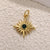 1 Piece    Copper Zircon Gold Plated Sun Letter Star Pendant