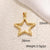 1 Piece    Copper Zircon Gold Plated Sun Letter Star Pendant