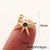 1 Piece    Copper Zircon Gold Plated Sun Letter Star Pendant