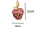 1 Piece Copper Zircon Gold Plated Watermelon Elephant Pendant Chain