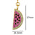 1 Piece Copper Zircon Gold Plated Watermelon Elephant Pendant Chain