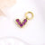 1 Piece Copper Zircon Heart Shape