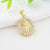 1 Piece Copper Zircon Human Pendant