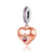 1 Piece Copper Zircon Infinity Heart Shape Pendant