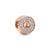 1 Piece Copper Zircon Leaves Rose Flower Pendant Beads