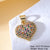 1 Piece Copper Zircon Plating Inlay Polished Pendant