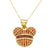 1 Piece Copper Zircon Plating Inlay Polished Pendant