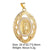 1 Piece Copper Zircon Plating Inlay Polished Pendant