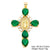 1 Piece Copper Zircon Plating Inlay Polished Pendant