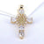 1 Piece Copper Zircon Plating Inlay Polished Pendant