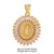 1 Piece Copper Zircon Plating Inlay Polished Pendant