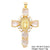 1 Piece Copper Zircon Plating Inlay Polished Pendant