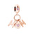 1 Piece Copper Zircon Plating Inlay Polished Pendant