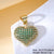 1 Piece Copper Zircon Plating Inlay Polished Pendant