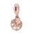 1 Piece Copper Zircon Tree Heart Shape Pendant