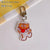 1 Piece Cute Cartoon Arylic Keychain