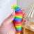 1 Piece Cute Caterpillar Plastic Women's Keychain