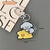 1 Piece Cute Dog Bear Flower Arylic Women's Keychain