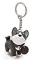 1 Piece Cute Dog Rubber Metal Unisex Bag Pendant Keychain