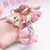 1 Piece Cute Rainbow Star Bell Metal Unisex Bag Pendant Keychain