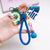 1 Piece Cute Rainbow Star Bell Metal Unisex Bag Pendant Keychain