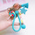 1 Piece Cute Rainbow Star Bell Metal Unisex Bag Pendant Keychain