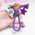 1 Piece Cute Rainbow Star Bell Metal Unisex Bag Pendant Keychain