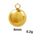 1 Piece Diameter 10mm Diameter 6 Mm Diameter 8mm 304 Stainless Steel 18K Gold Plated Round Pendant