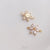 1 Piece Diameter 11mm 13.5mm Diameter Diameter 14mm Copper Zircon 14K Gold Plated Flower Polished Pendant