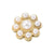 1 Piece Diameter 12mm Diameter 15mm Diameter 8mm Copper Artificial Pearls 18K Gold Plated Round Flower Polished Beads