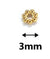 1 Piece Diameter 3mm Diameter 5mm Diameter 6 Mm Hole 1~1.9mm Stainless Steel 18K Gold Plated Solid Color Spacer Bars