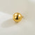 1 Piece Diameter 4mm Diameter 5mm Diameter 8mm Hole 2~2.9mm Stainless Steel 14K Gold Plated Ball Polished Pendant