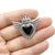 1 Piece Diameter 4mm Zinc Alloy Heart Shape Pendant