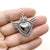 1 Piece Diameter 4mm Zinc Alloy Heart Shape Pendant