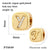 1 Piece Diameter 8mm Hole 3~3.9mm Copper Zircon 18K Gold Plated Letter Polished Pendant Beads