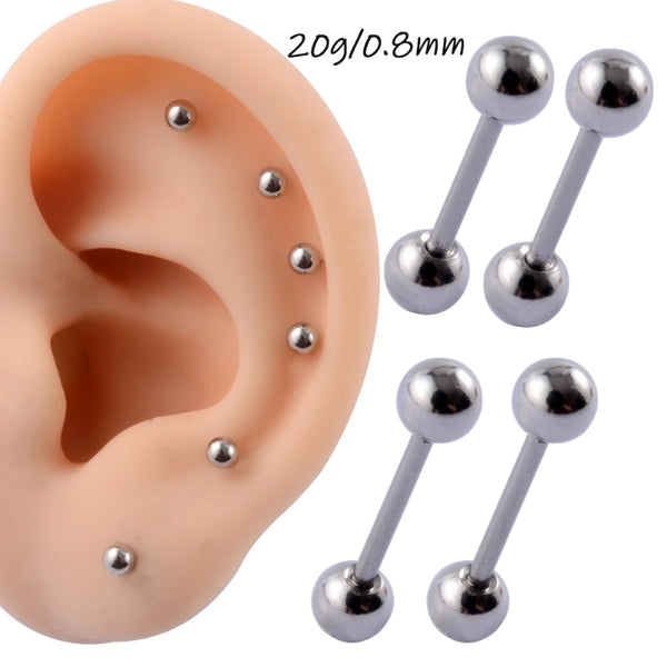 1 Piece Ear Cartilage Rings & Studs Casual Elegant Vacation Geometric 304 Stainless Steel Polishing Lip Rings Ear Cartilage Rings & Studs