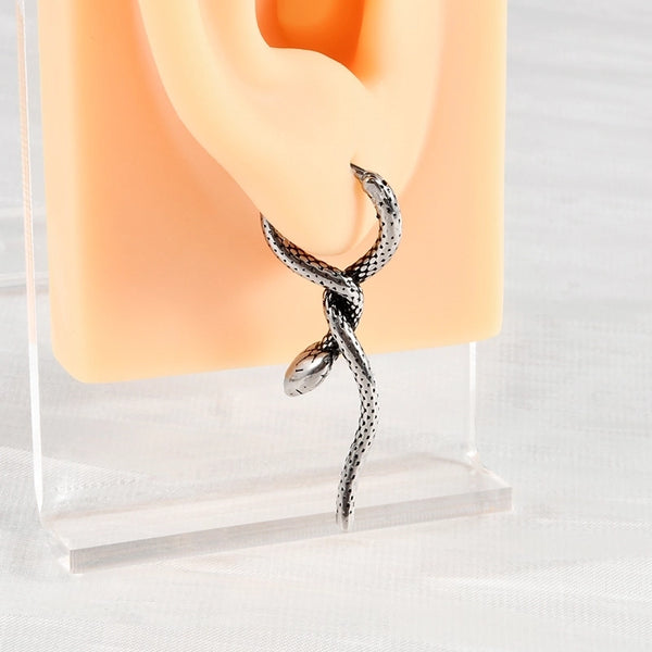 1 Piece Ear Cartilage Rings & Studs Casual Elegant Vacation Snake 304 Stainless Steel Polishing Ear Cartilage Rings & Studs