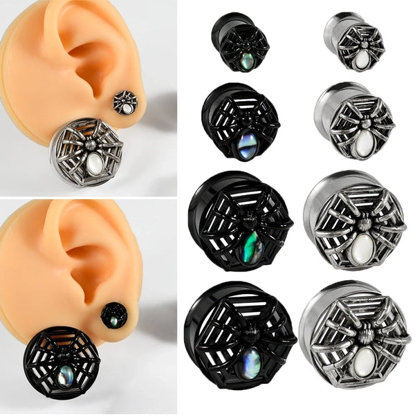 1 Piece Ear Cartilage Rings & Studs Casual Elegant Vacation Spider 304 Stainless Steel Plating Shell 18K Gold Plated Ear Extender