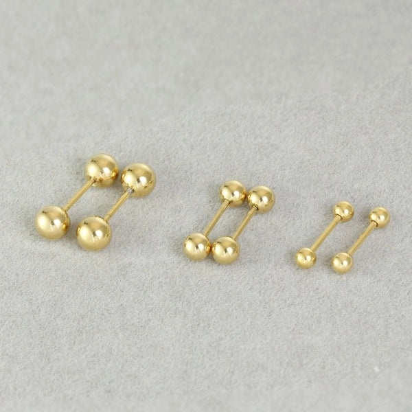 1 Piece Ear Cartilage Rings & Studs Minimalist Classic Style Solid Color 304 Stainless Steel Polishing Ear Cartilage Rings & Studs