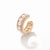 1 Piece Fairy Style C Shape Plating Inlay Copper Pearl Zircon Gold Plated Silver Plated Ear Clips