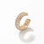 1 Piece Fairy Style C Shape Plating Inlay Copper Pearl Zircon Gold Plated Silver Plated Ear Clips