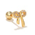 1 Piece Fashion Animal Inlay Copper Zircon Ear Studs