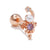 1 Piece Fashion Animal Inlay Copper Zircon Ear Studs