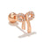 1 Piece Fashion Animal Inlay Copper Zircon Ear Studs